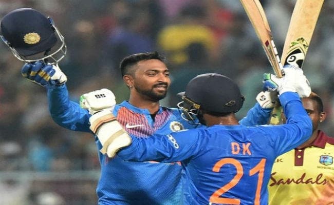 INDvsWI :  भारत ने वेस्‍टइंडीज को 5 विकेट से हराया, चमके कार्तिक, पांड्या और कुलदीप