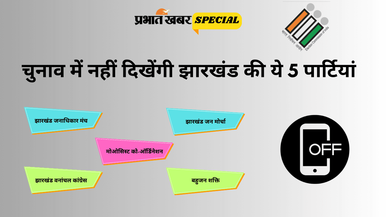 चुनाव में नहीं दिखेंगी झारखंड की ये 5 पार्टियां, रांची के इन दलों के नेताओं का फोन ऑफ