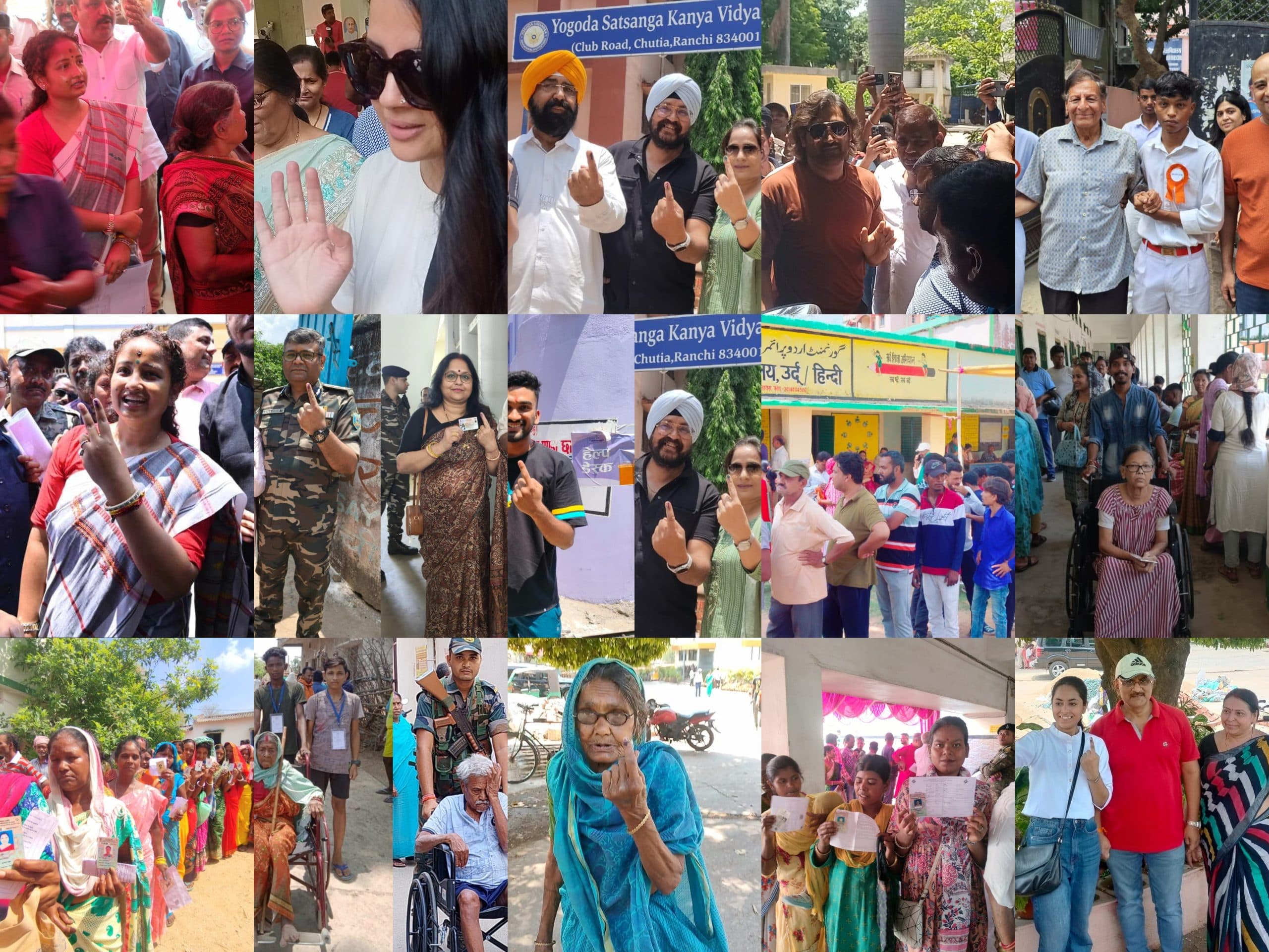 चुनावी मूड में दिखी रांची, हाथों में स्याही लगते ही खिल उठे वोटर्स के चेहरे