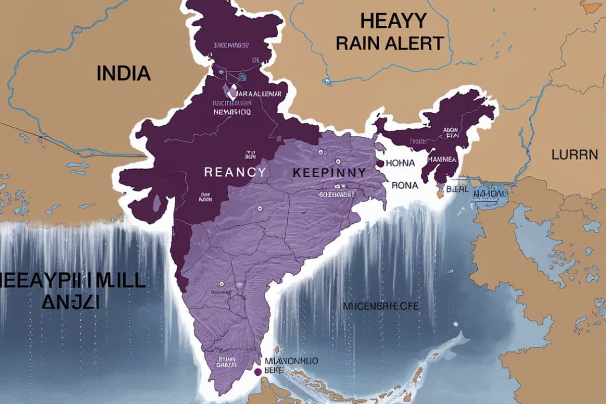 दिल्ली-राजस्थान-यूपी में भारी बारिश का अलर्ट, जानें अन्य राज्यों के मौसम का हाल