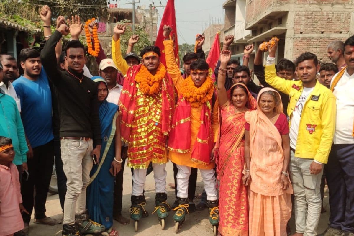 Video: स्केट्स पर 2200 KM का सफर करेंगे बिहार के दो लड़के, मां वैष्णो देवी के दर्शन के लिए निकले