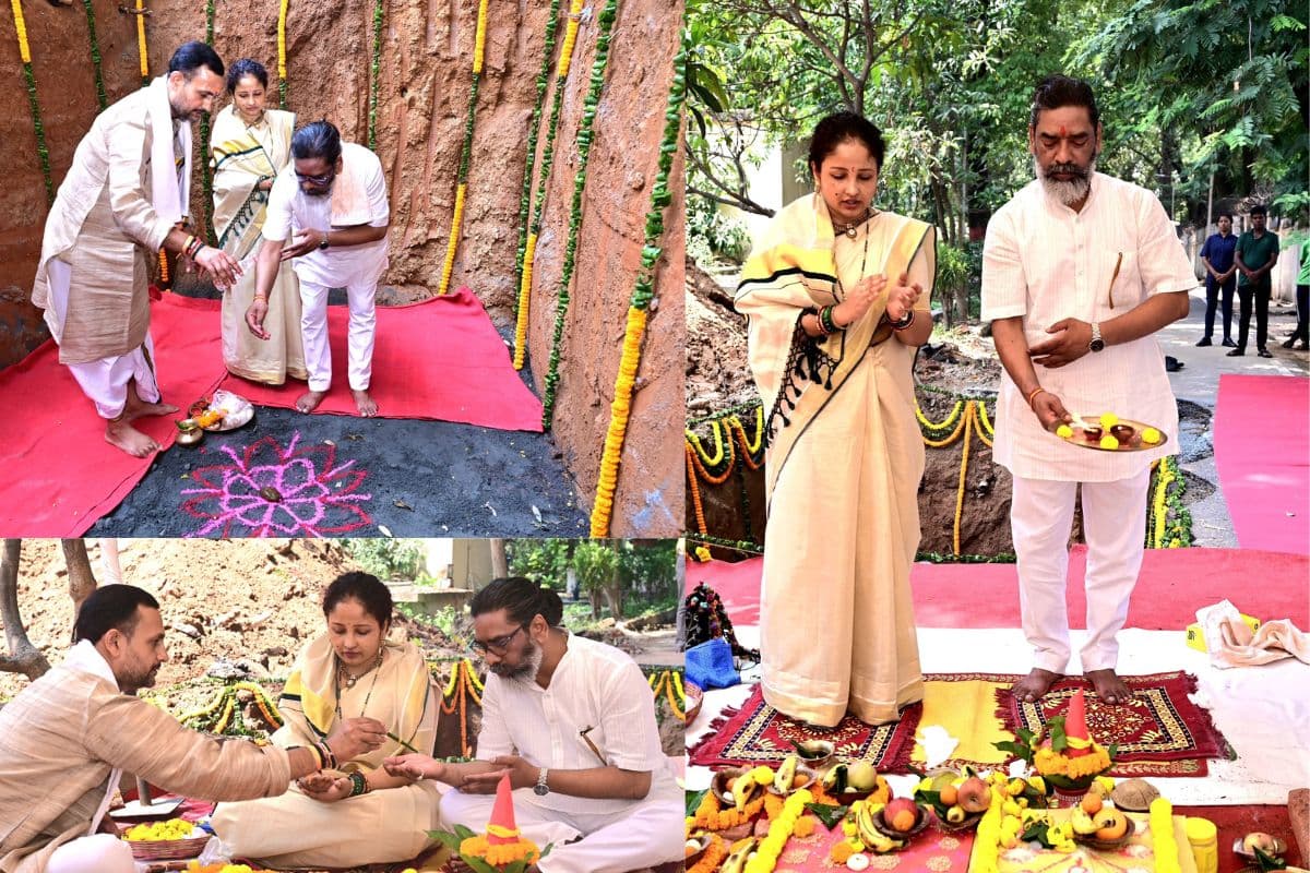 रांची में यहां बनेगा नया सीएम आवास, कल्पना सोरेन संग सीएम हेमंत सोरेन ने रखी आधारशिला