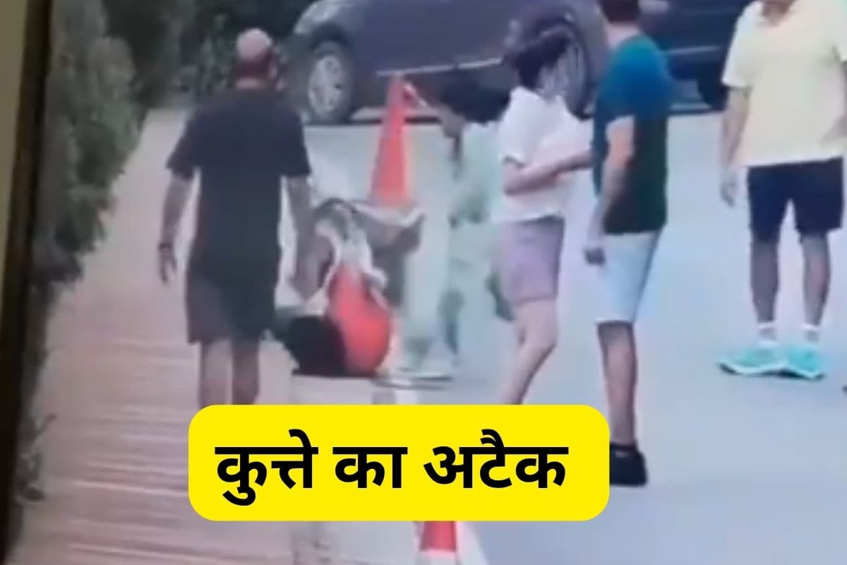 Viral Video : खूंखार कुत्ता महिला पर झपटा, डरावना वीडियो वायरल