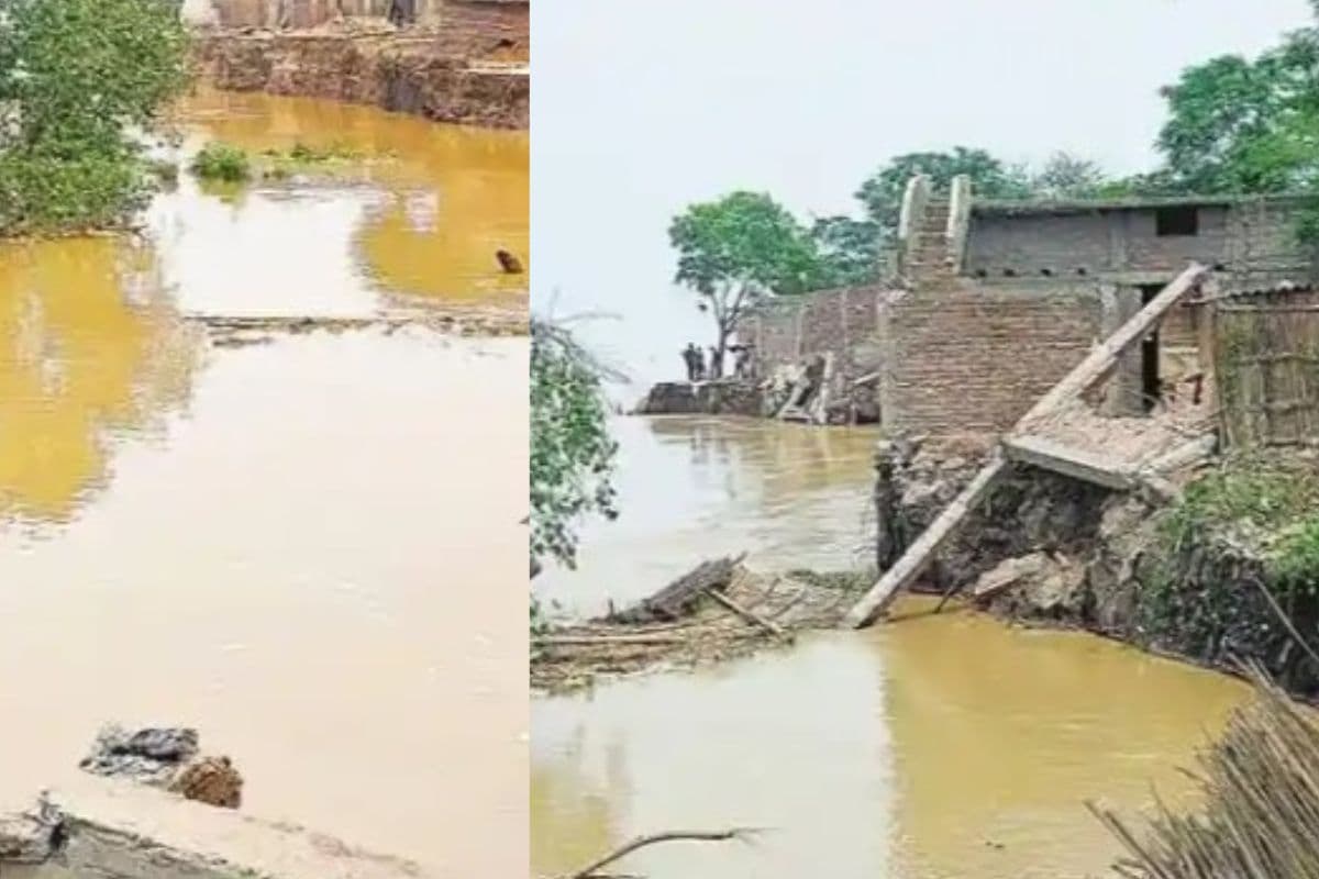 Video: आरा में कटाव से दर्जनों घर गंगा में विलीन, 4 प्रखंडों के 18 स्कूल बंद