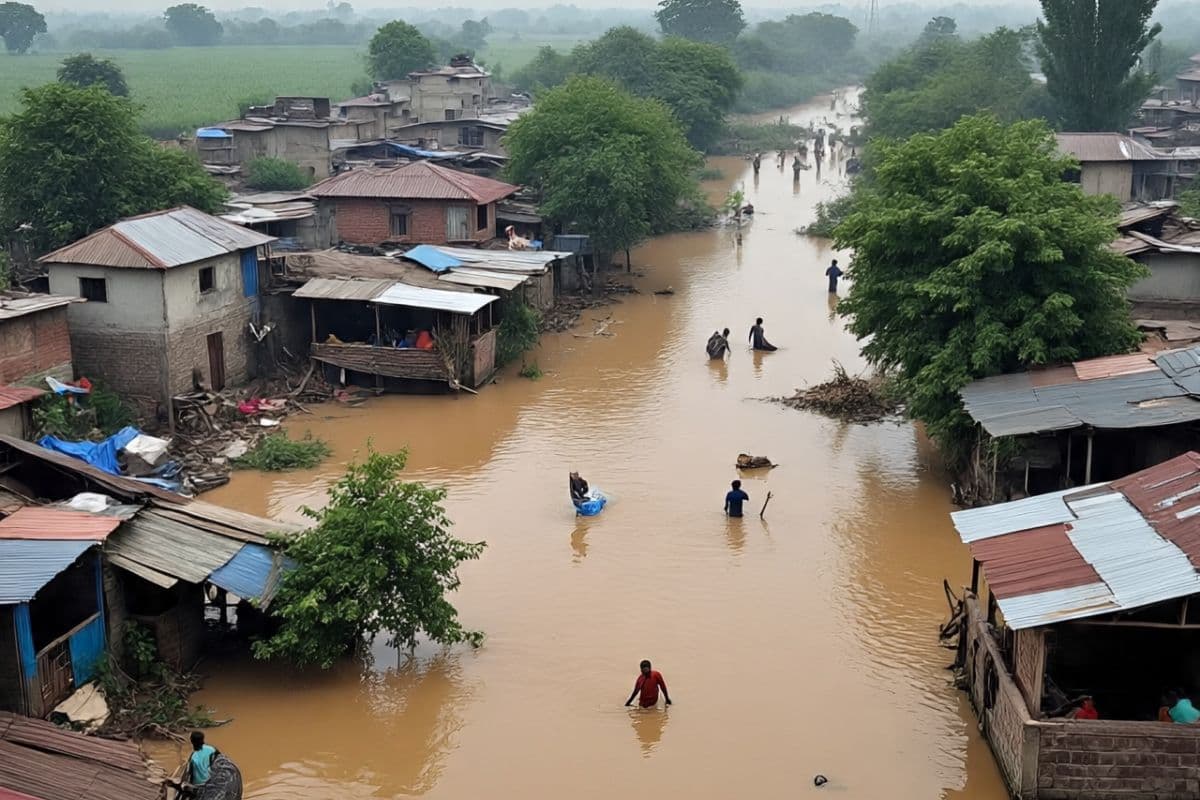 बिहार के इस जिले में बाढ़ से हाहाकार, तटबंध टूटने से पलायन करने पर मजबूर हजारों लोग