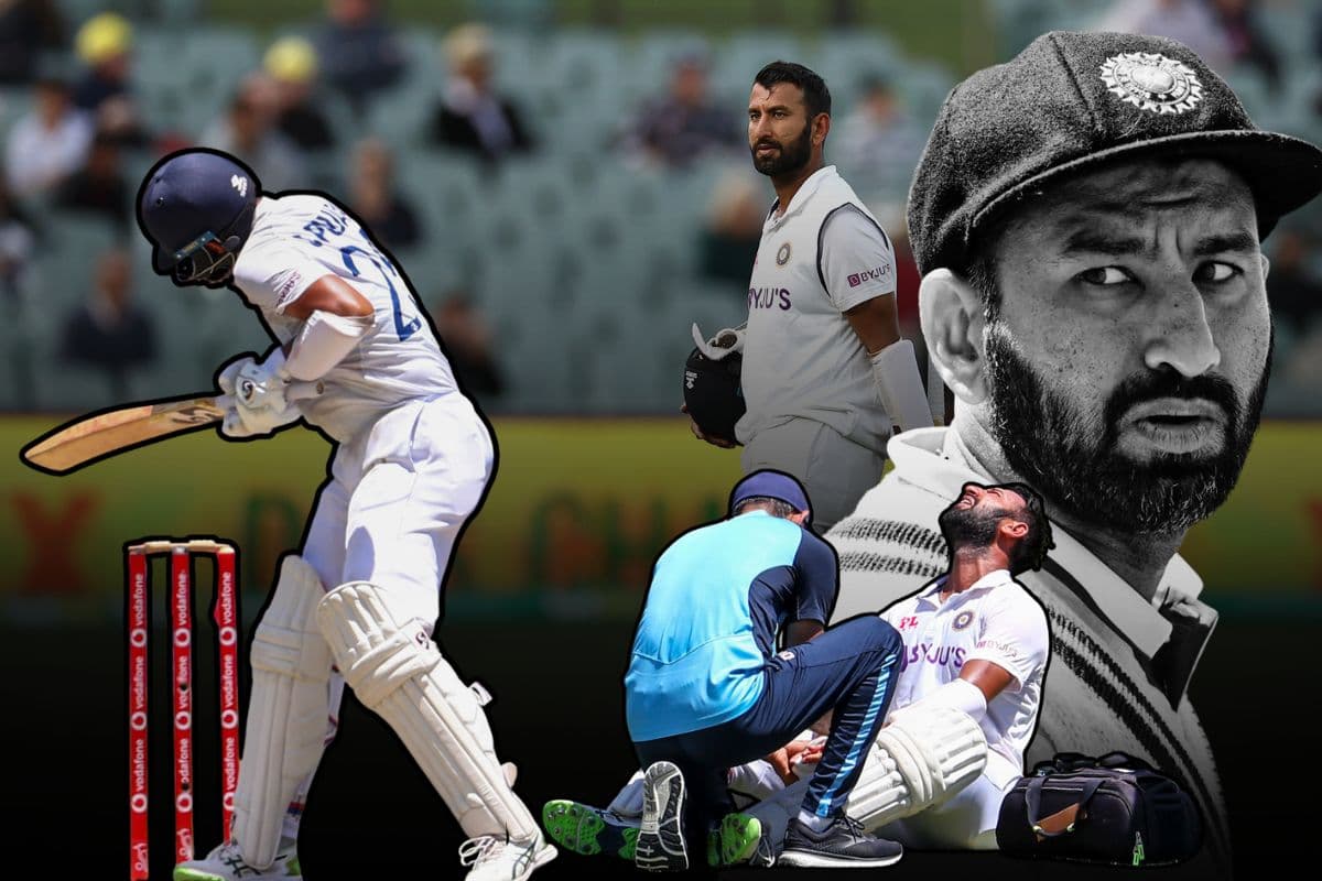 वह ऐतिहासिक पारी, जब पुजारा का शरीर गेंद की चोटों से हुआ लाल, हेलमेट टूट कर बिखरा, लेकिन भारत जीत गया