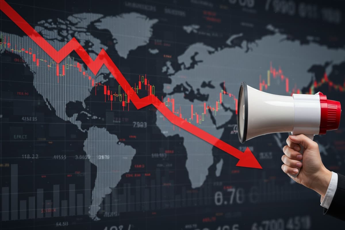 अमेरिकी टैरिफ की धमकी से शेयर बाजार में गिरावट, सेंसेक्स और निफ्टी लुढ़के