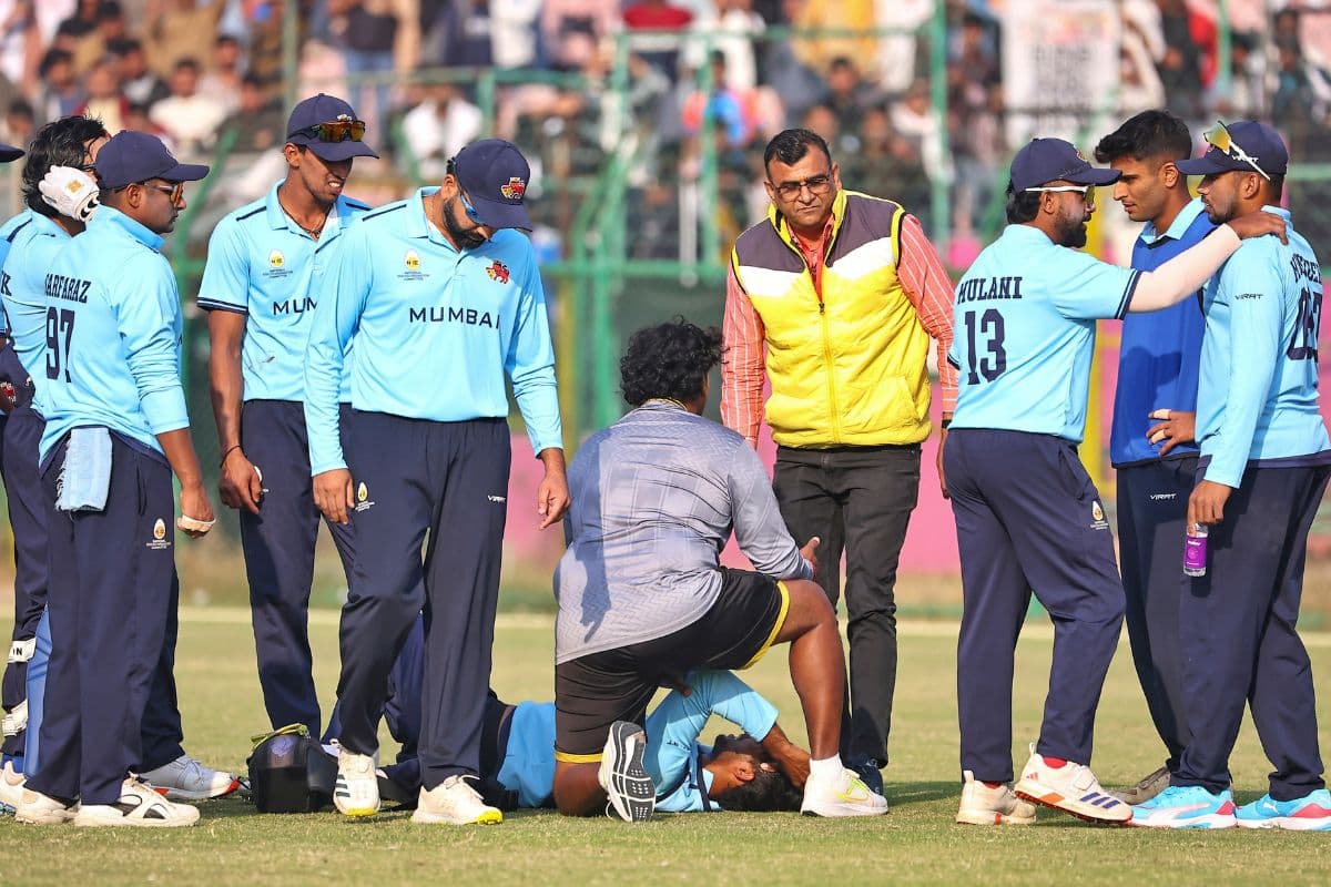 KKR के स्टार को Vijay Hazare Trophy मैच में लगी सिर पर गंभीर चोट, अस्पताल में भर्ती