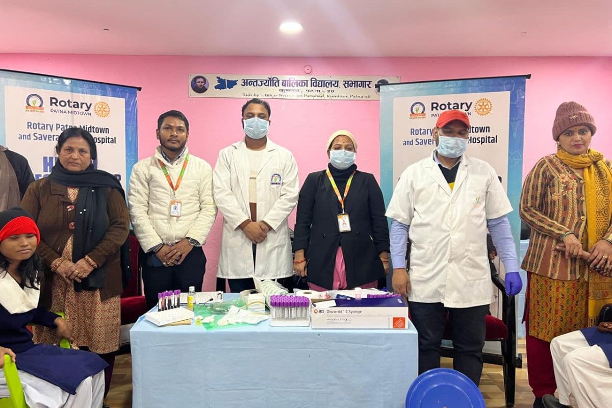 पटना: अंतरज्योति बालिका विद्यालय में 80 छात्राओं की हुई एनीमिया जांच