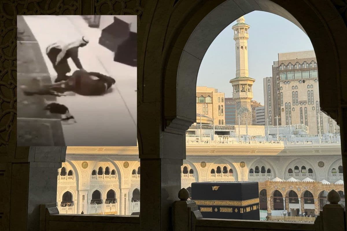 मक्का के मस्जिद अल-हरम में सुसाइड का प्रयास, ऊपरी तल्ले से शख्स ने लगा दी छलांग, लेकिन नीचे... Video