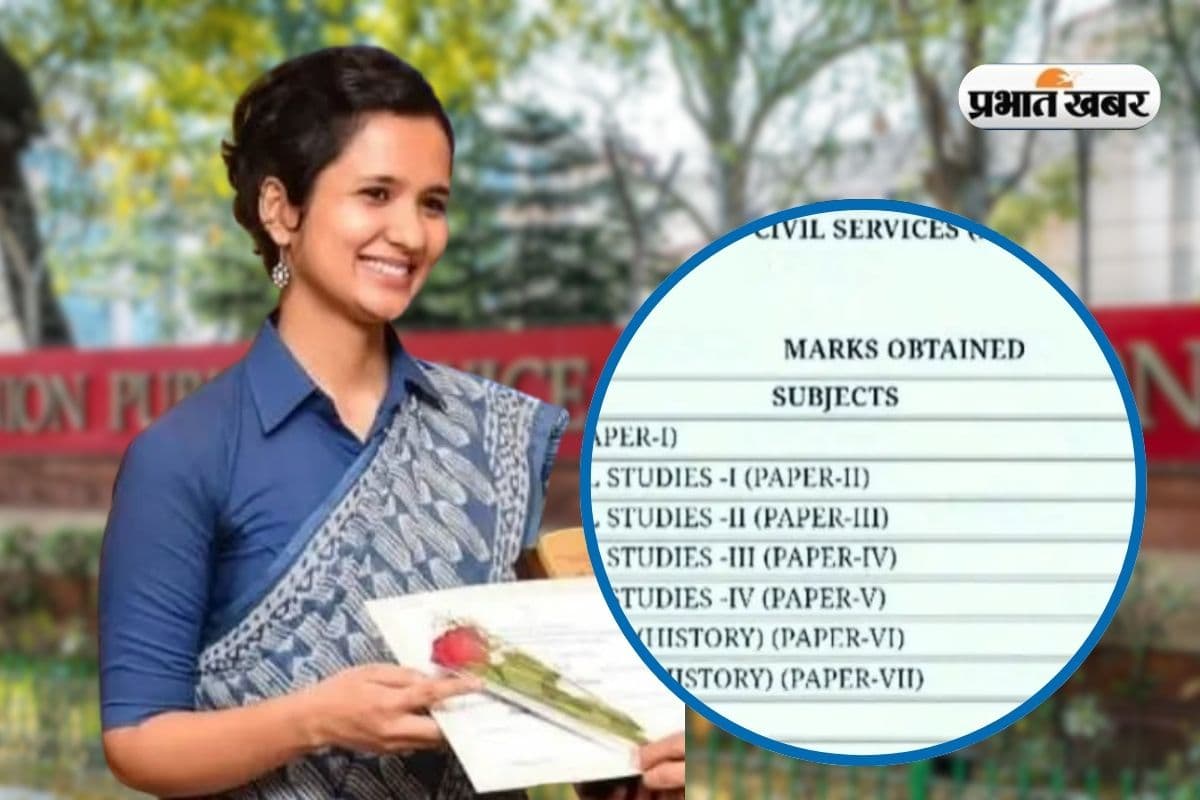 UPSC टॉपर श्रुति शर्मा की मार्कशीट, लिखित परीक्षा में 932 मार्क्स