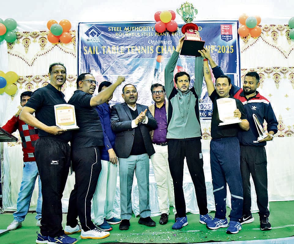 Rourkela News: सेल टेबल टेनिस चैंपियनशिप में आरएसपी की टीम पुरुष वर्ग में विजेता व महिला में उपविजेता बनी