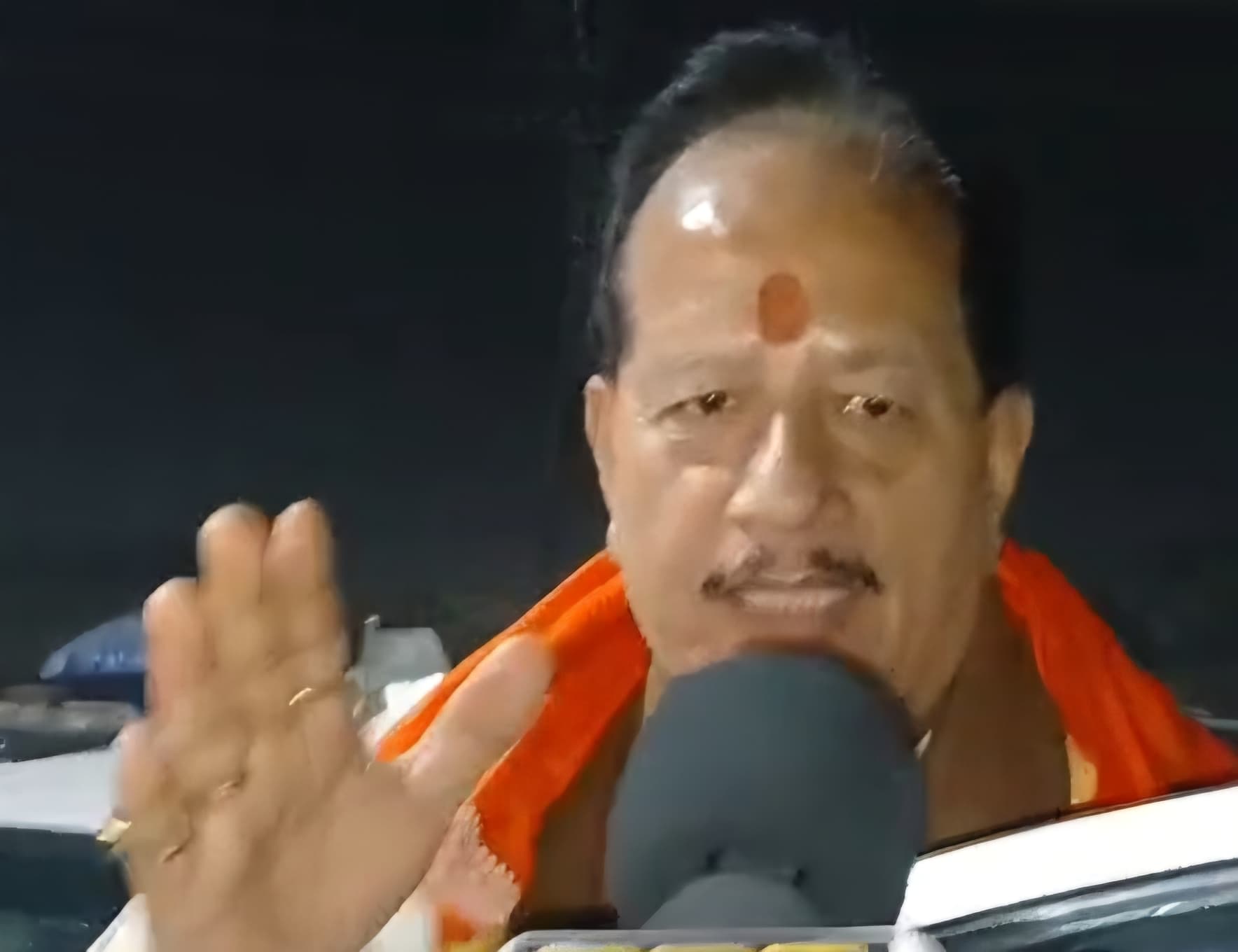 उप मुख्यमंत्री का कुरसेला में कार्यकक्ताओं ने किया स्वागत