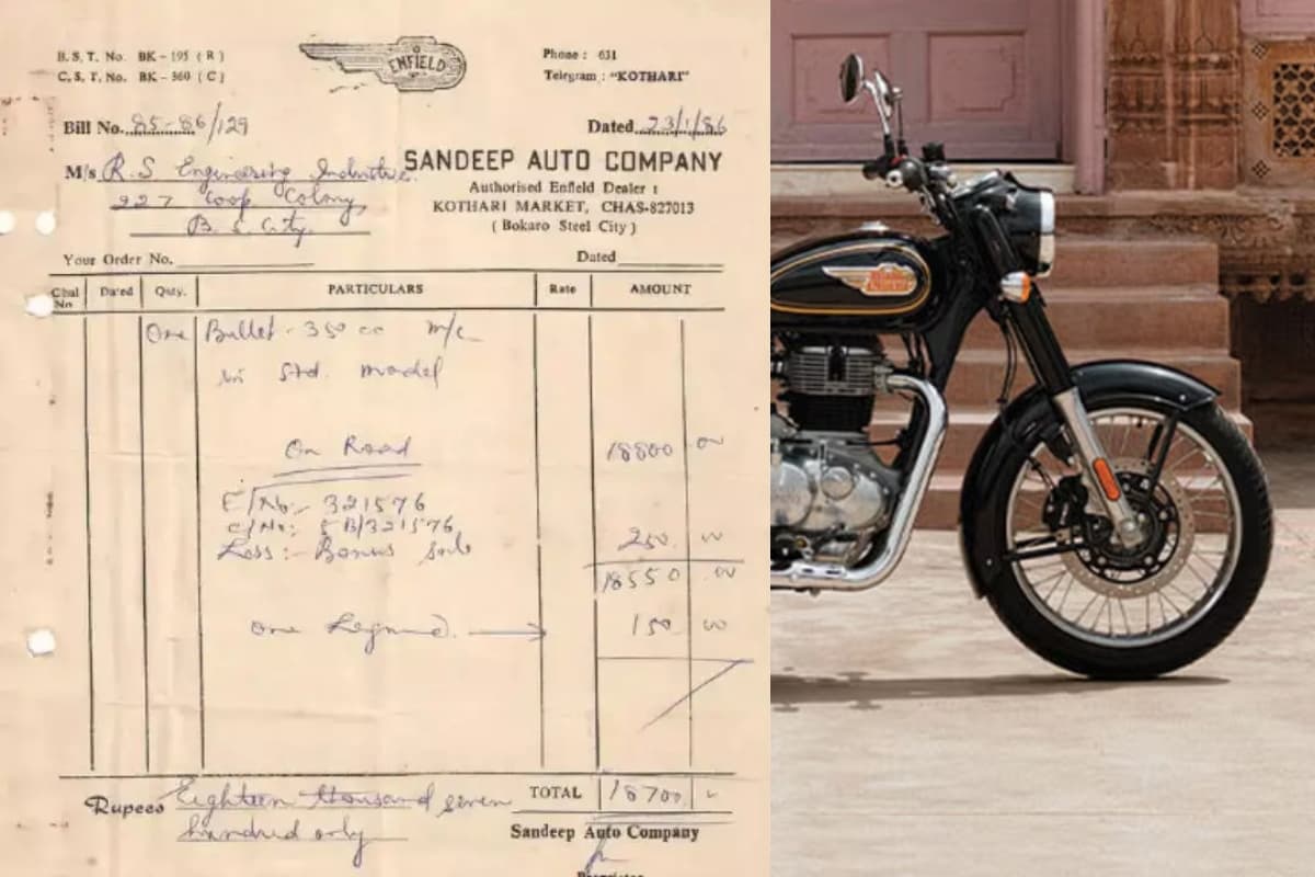 साल 1986, रॉयल एनफील्ड Bullet 350 का पुराना बिल देखकर आप हैरान रह जाएंगे