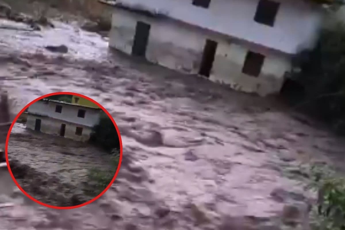 Chamoli Cloudburst : चमोली में फटा बादल, घर ढह गए, डरावना वीडियो आया सामने