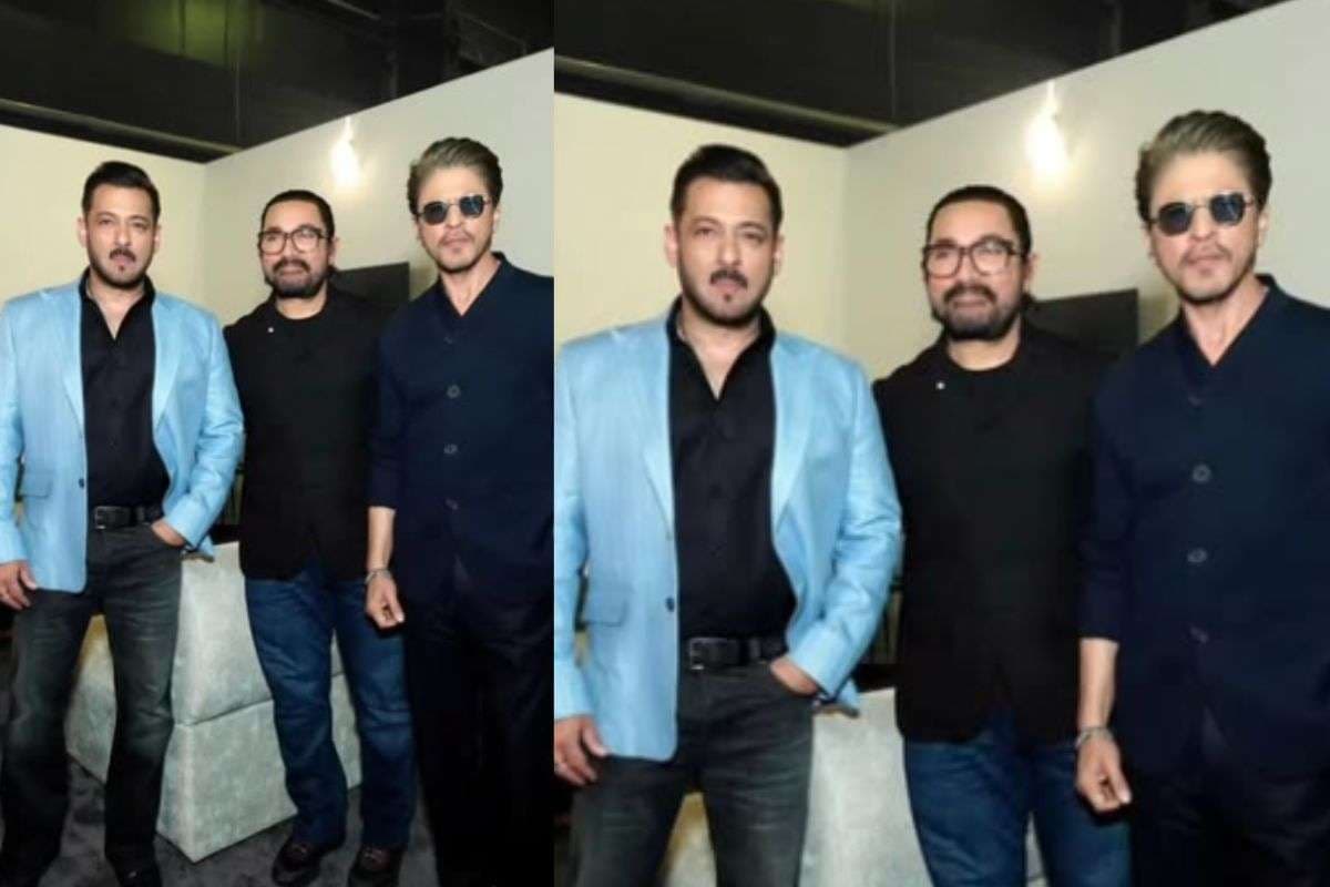 शाहरुख-सलमान ने आमिर के सुरों पर किया डांस, किंग खान बोले- तुम दोनों का परिवार मेरा परिवार
