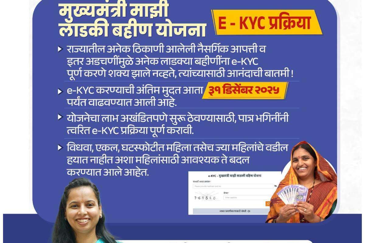 Ladki Bahin Yojana : जिनके पति की हो चुकी है मृत्यु वो कैसे करें e-KYC? मंत्री ने बताया तरीका