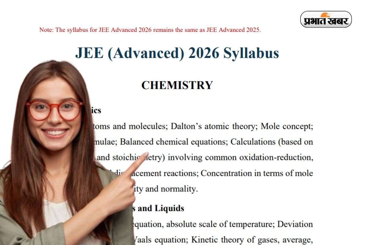 JEE Advanced Syllabus 2026: IIT Roorkee ने जारी किया जेईई का सिलेबस, इस तरह करें डाउनलोड