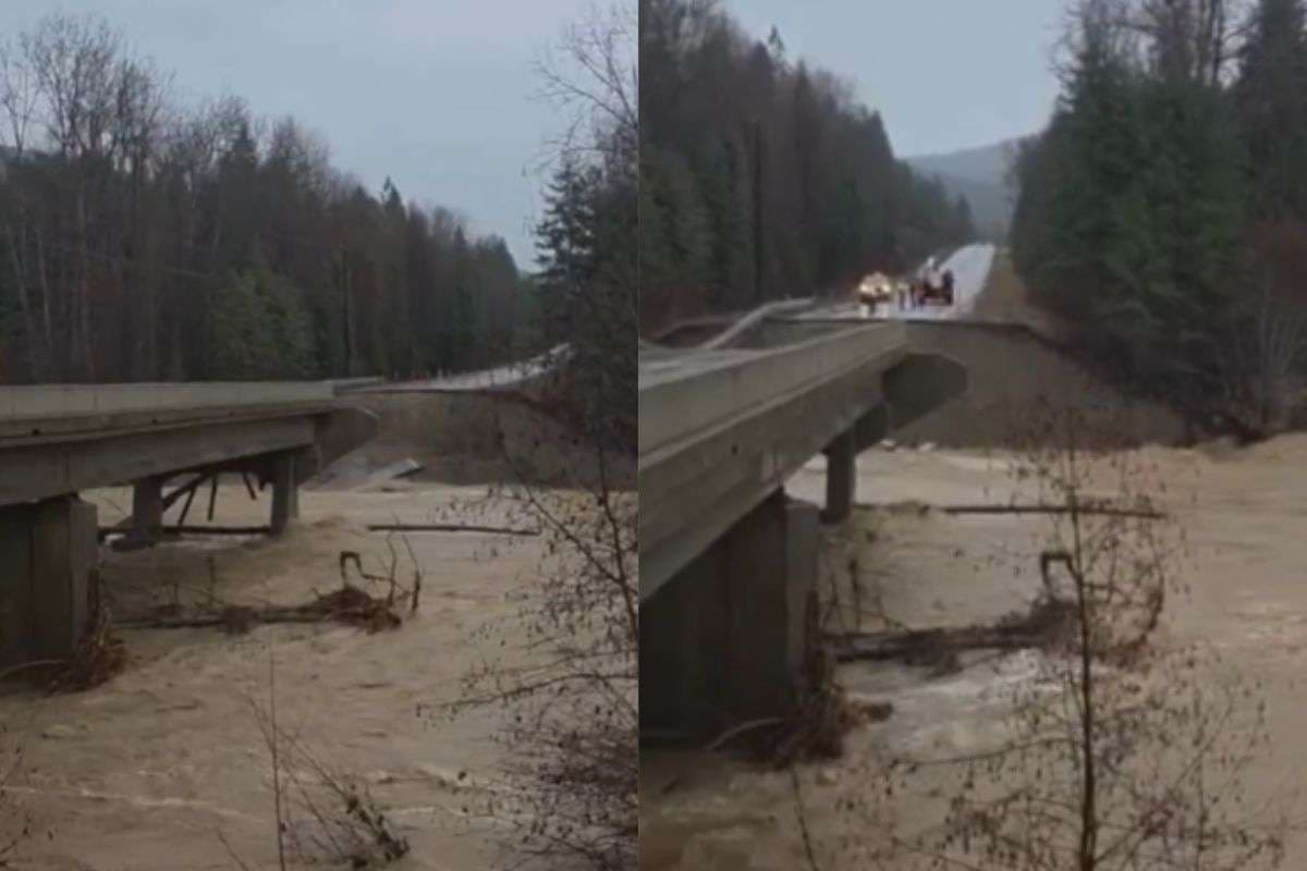 अमेरिका में सेकेंडों में बह गया पुल, बारिश ने मचाई भारी तबाही, देखें वीडियो