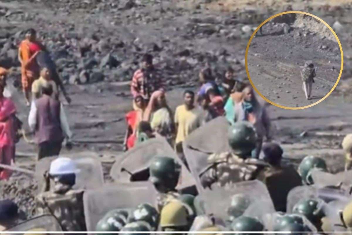 Viral Video : एक ओर घायल फर्ज, दूसरी ओर भीड़ का पत्थर, पुलिसवाले की लोग जमकर कर रहे तारीफ