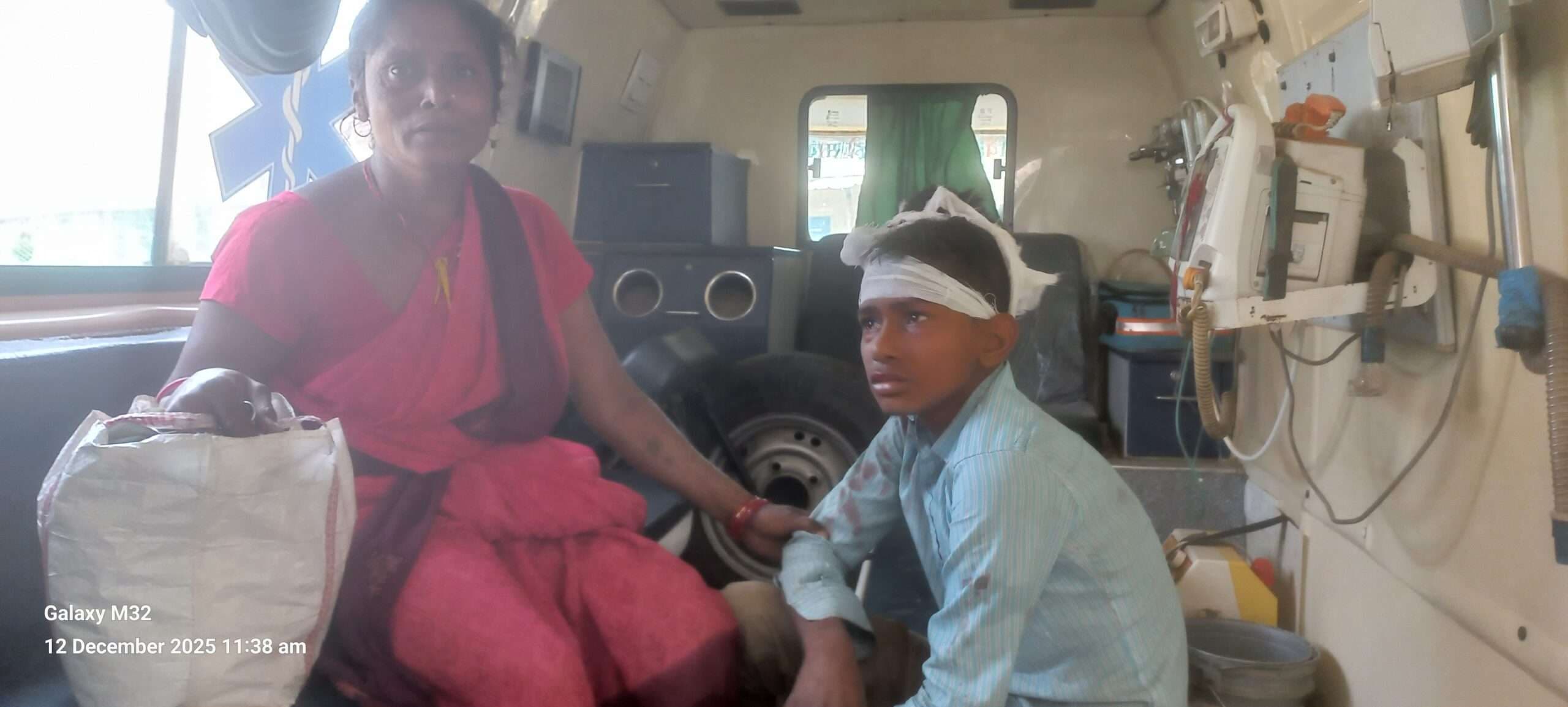 टोटो के धक्के से चालक जख्मी